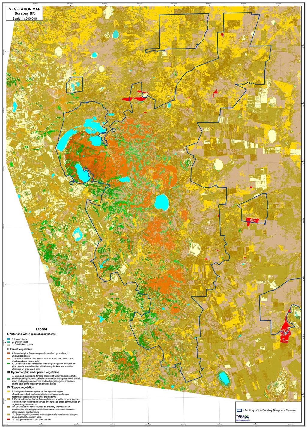 Vegetation Map Burabay BR A3