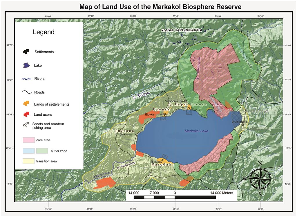 Map of Land Use Markakol curvesA3