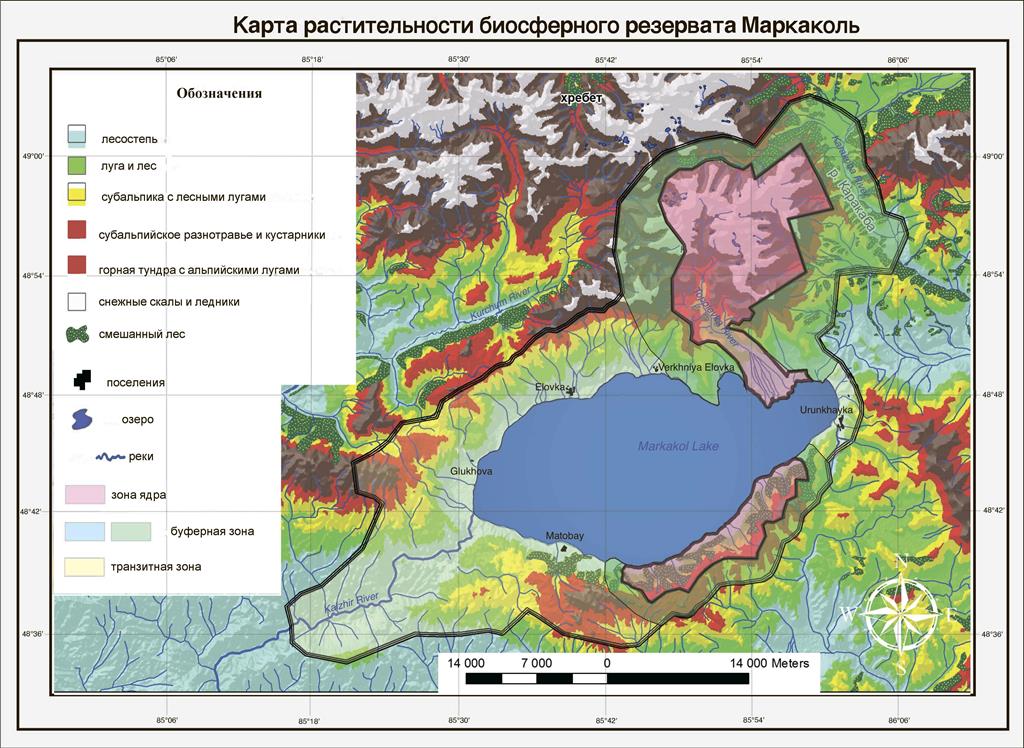 04 Карта растительности БР Маркаколь