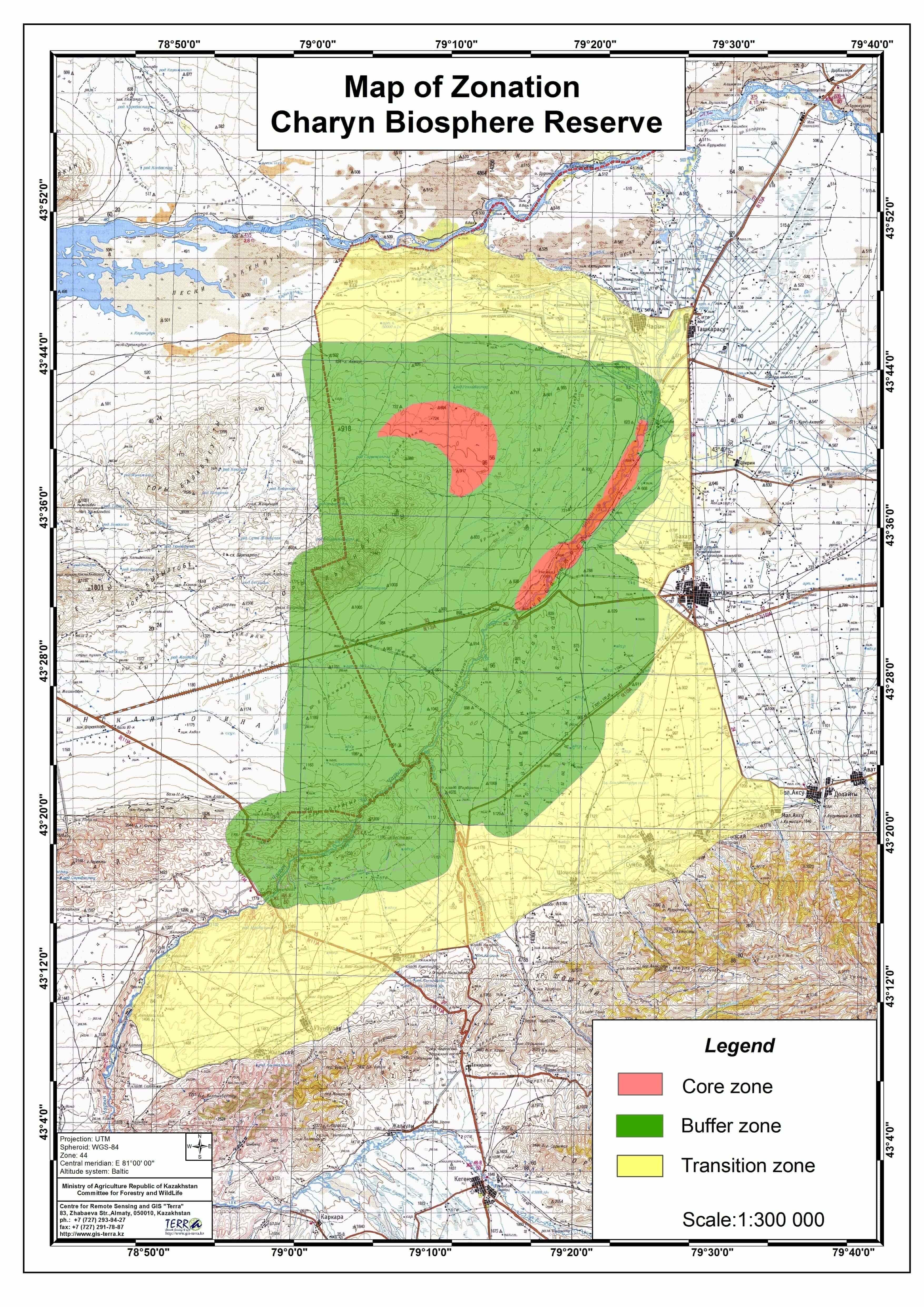 03 Map of zonation Charyn BR min min min