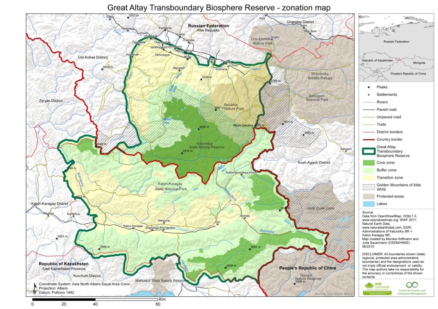 TBR zonaition map